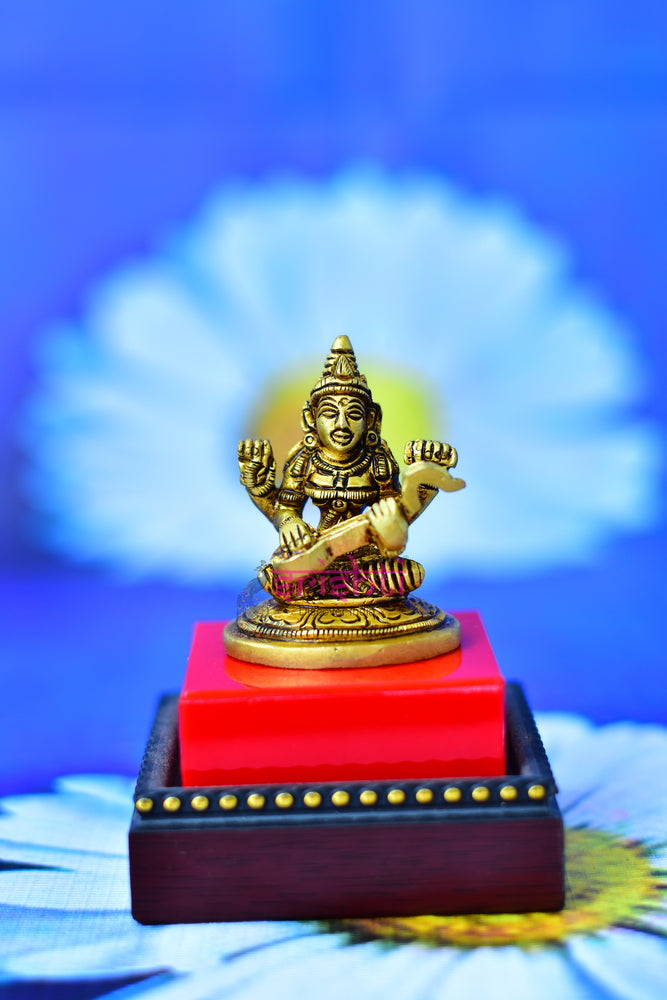 Brass Saraswathy-2.3 Inches