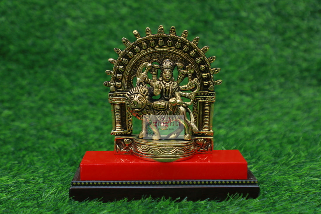 Brass Thiruvachi Durga-5.5 Inches