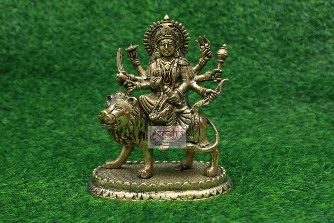 Brass Durga-9.5 Inches