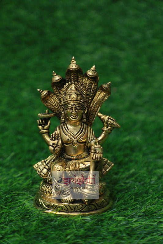 Brass Vishnu-5.5 Inches