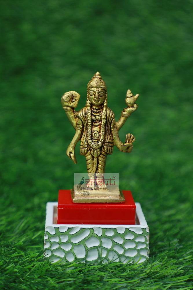 Brass Dhanvantari-3.5 Inches