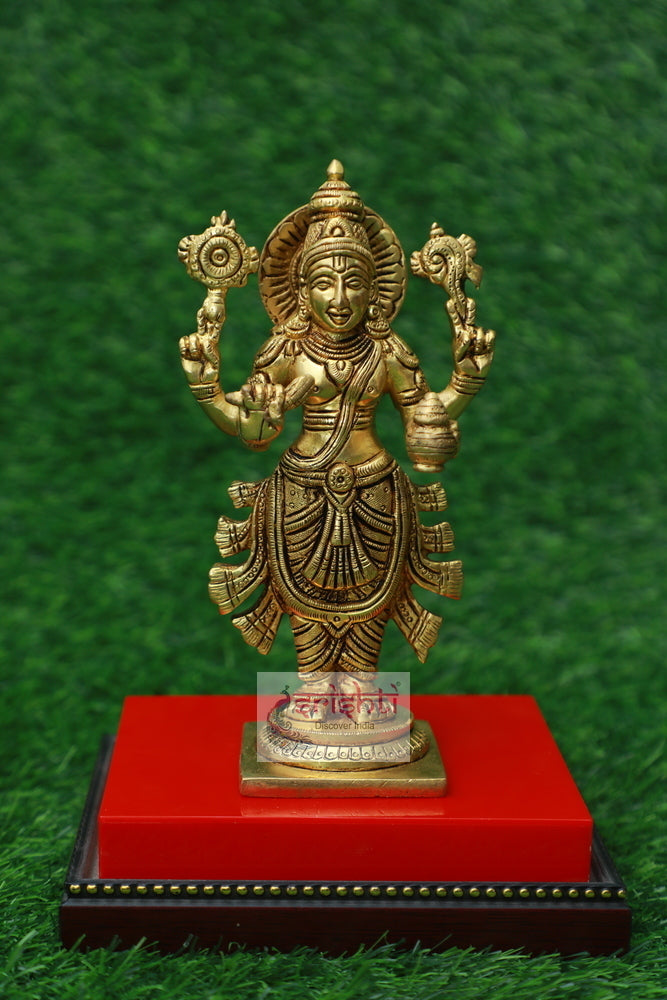 Brass Dhanvantari-7.5 Inches