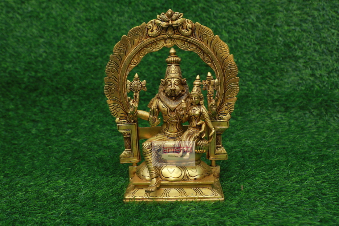 Brass Lakshmi Narasimar-12 Inches