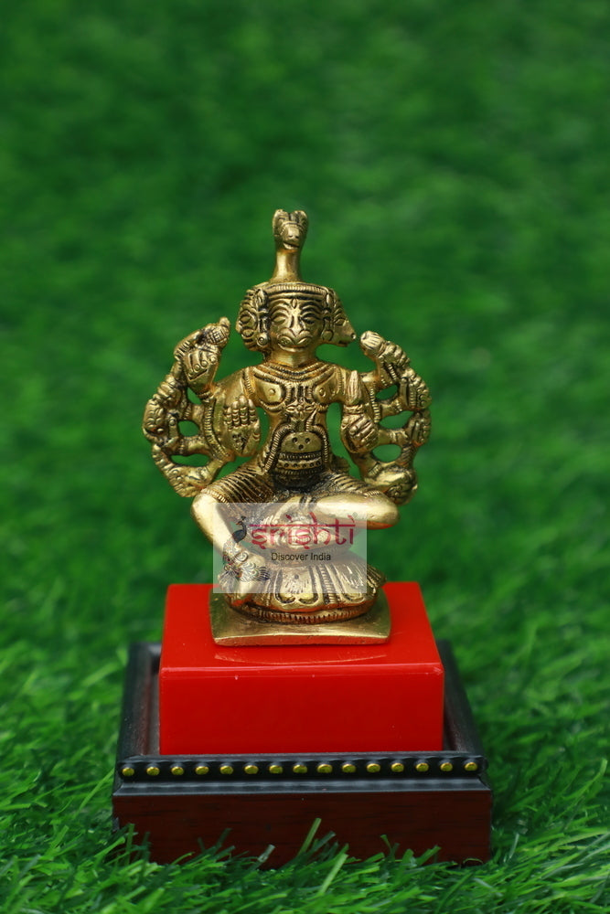 Brass Panchamuga Hanuman-3.5 Inches