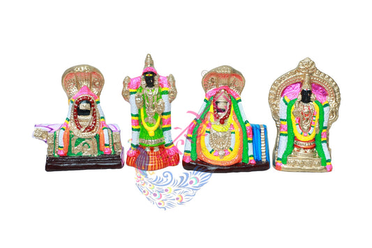 Panchalinga Sthalam Set-10 Inches - Paper Mache