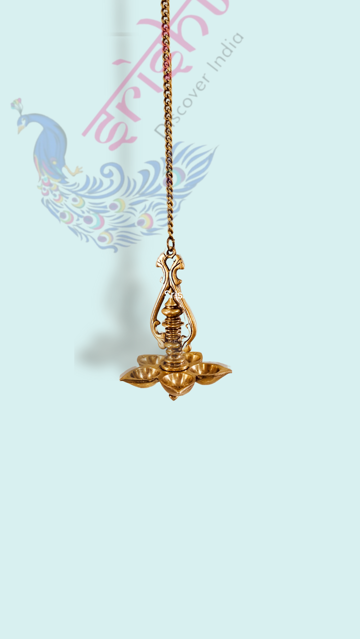 Brass Hanging Diya-27 Inches