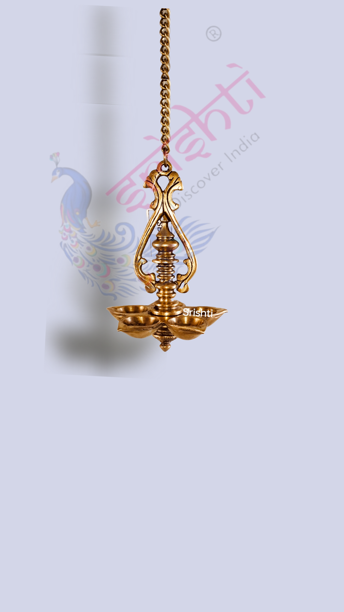 Brass Hanging Diya-27 Inches