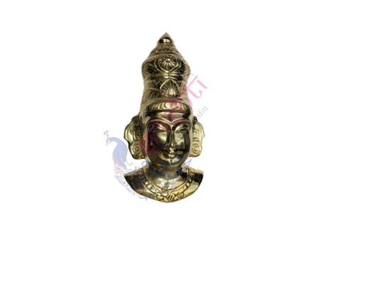 Brass Goddess Amman Face-7 Inches