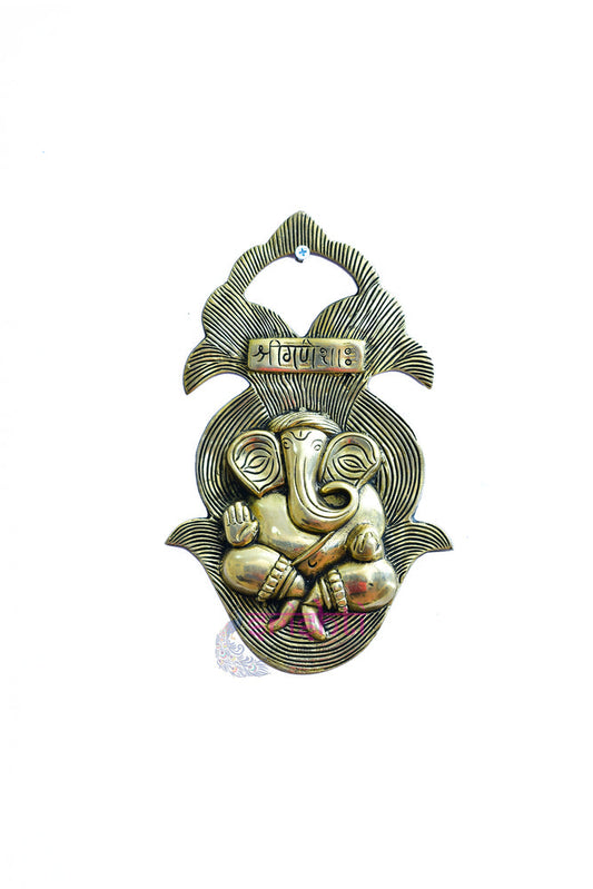 Brass Ganesha Wall Hanging