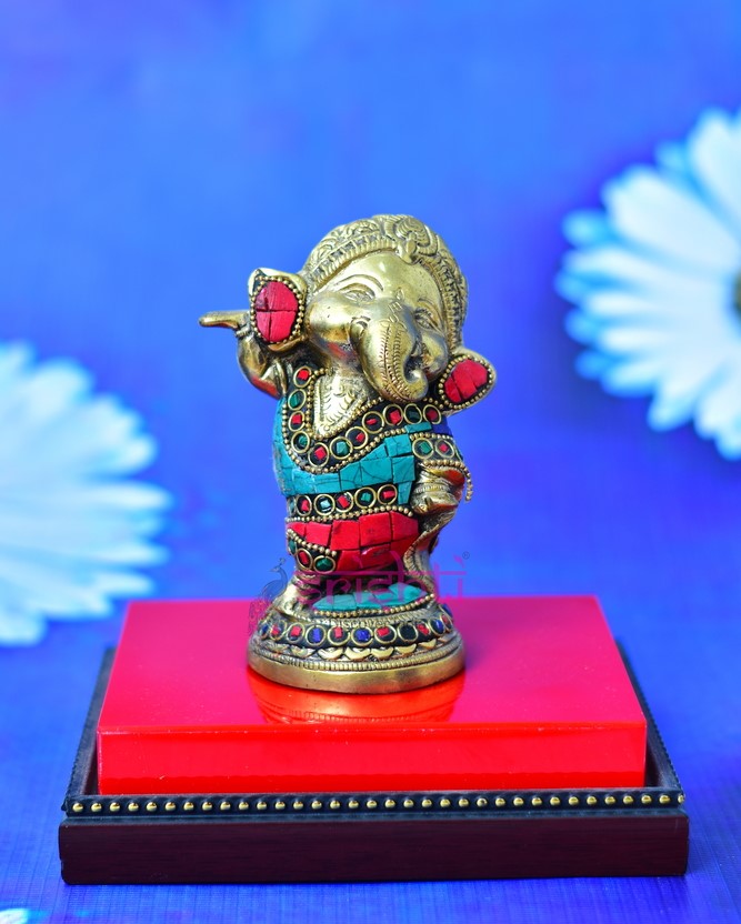 Brass Dancing Baby Ganesha