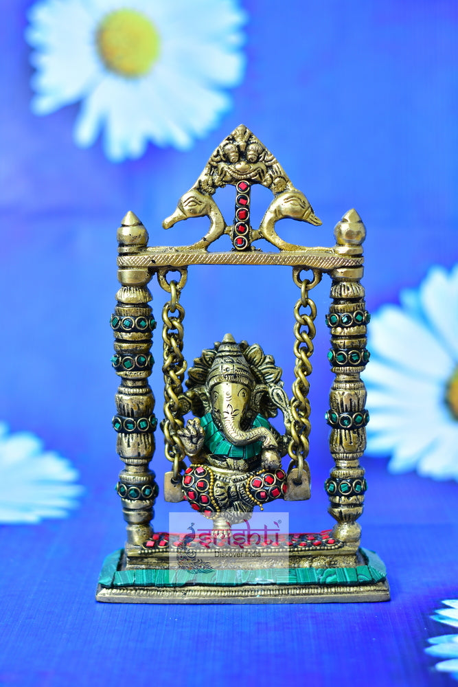 Brass Jula Ganesha-M01