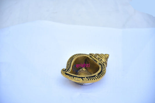 Antique Finish -Fine Craft- Sturdy Brass Agal Diya-M05