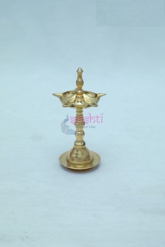 Brass Keral Five Face Diya-M03