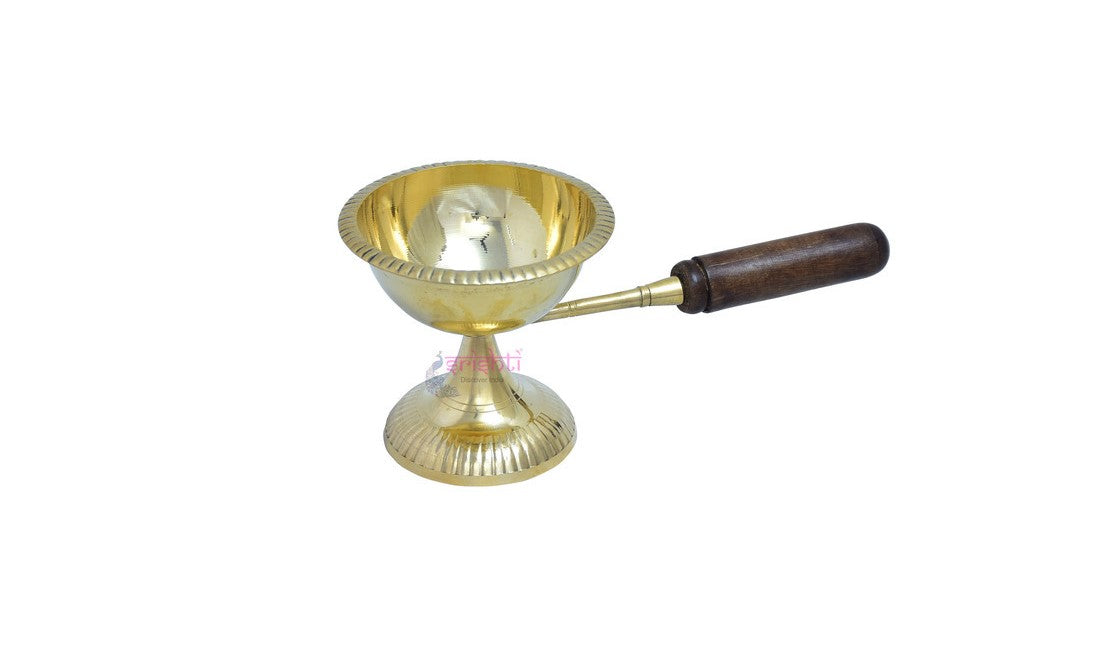 Brass dhoop stand without lid