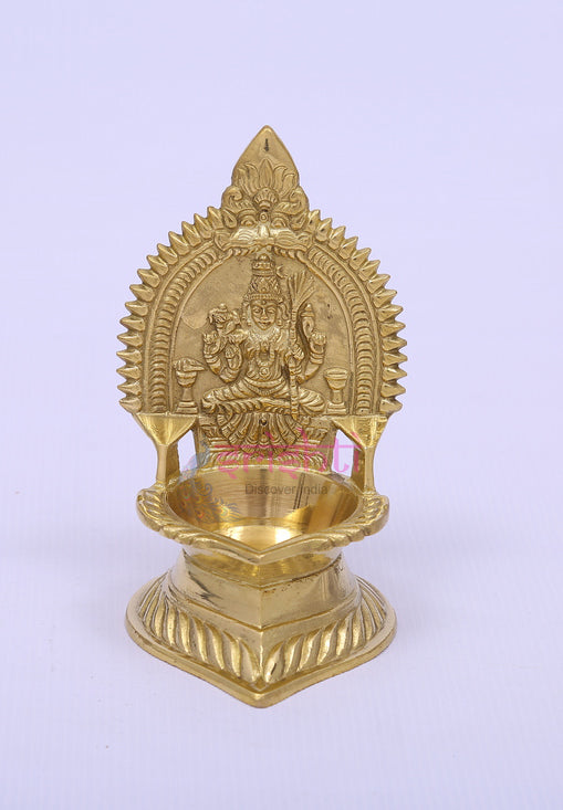 Brass Kamakshi Diya 6 Inches