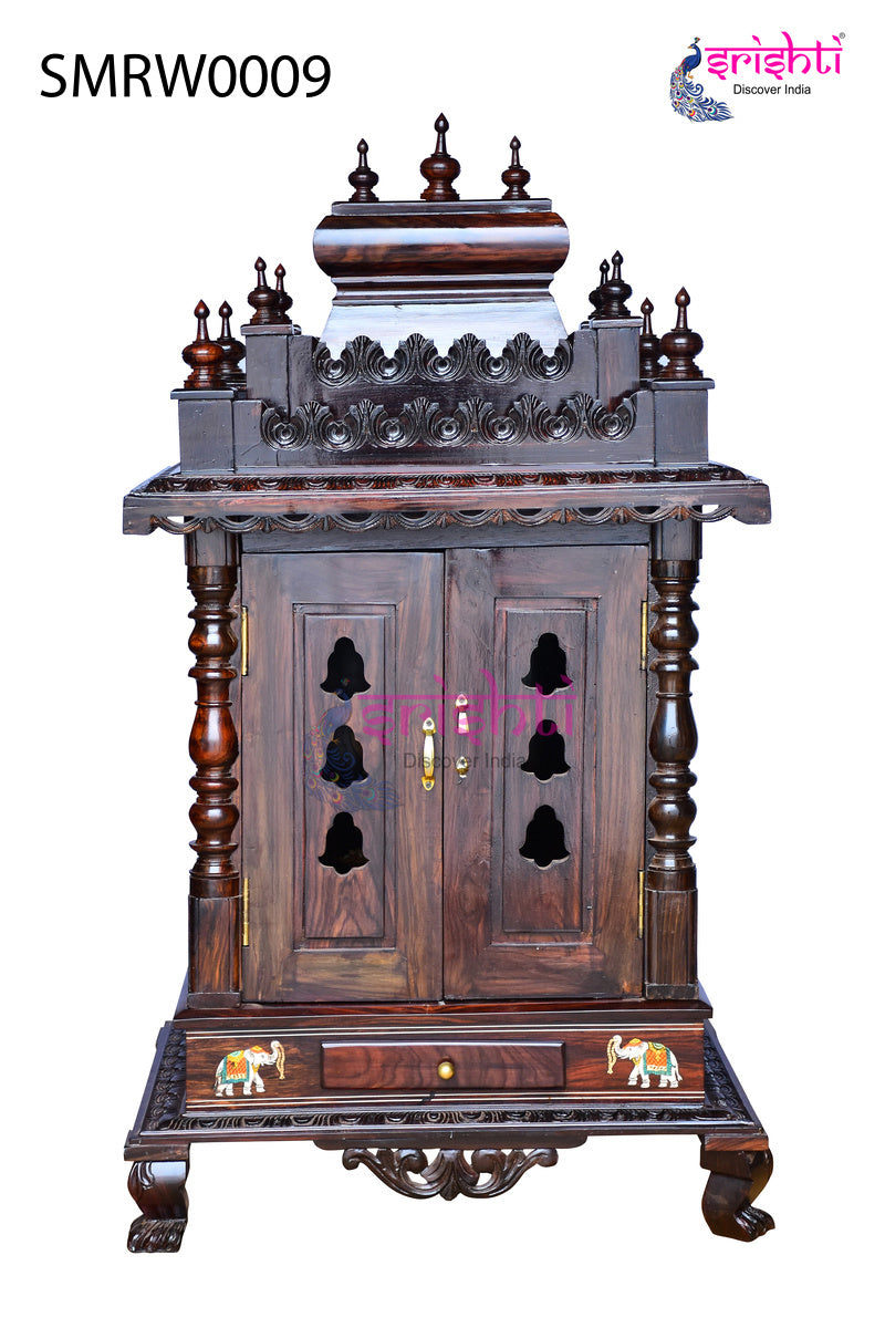 Wooden Pooja Mandir Vishwaroopa Collections-4 Ft-V07