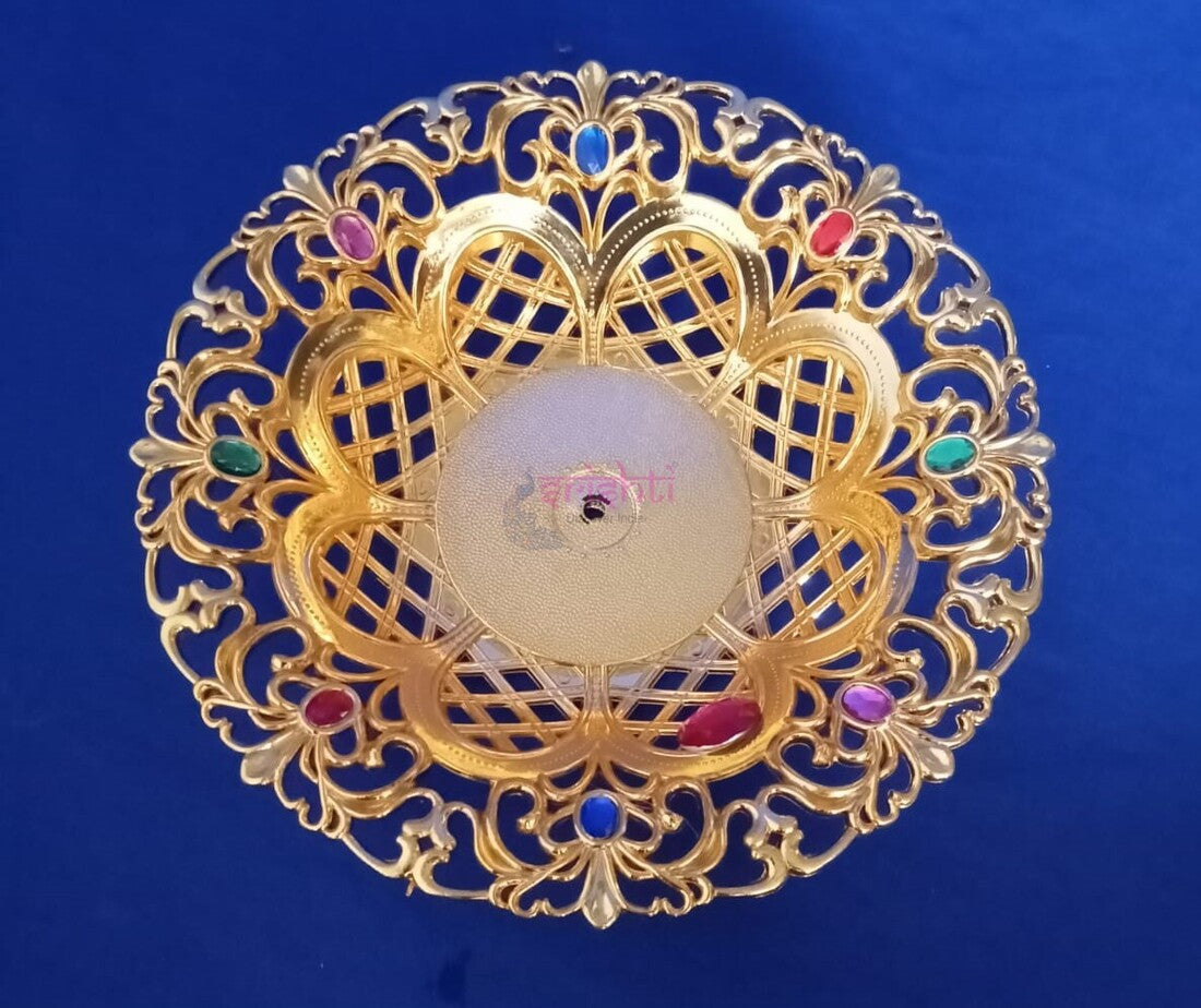 Plastic Tray Gold(Colour)10 Inches