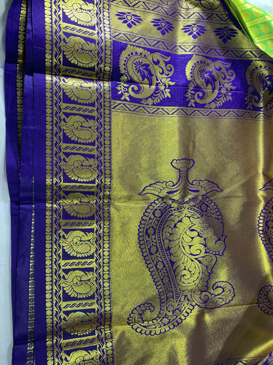 All Zari  Kancheepuram Saree  -M01