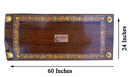 Wooden Jula Plank Flower Design Embosed-M03